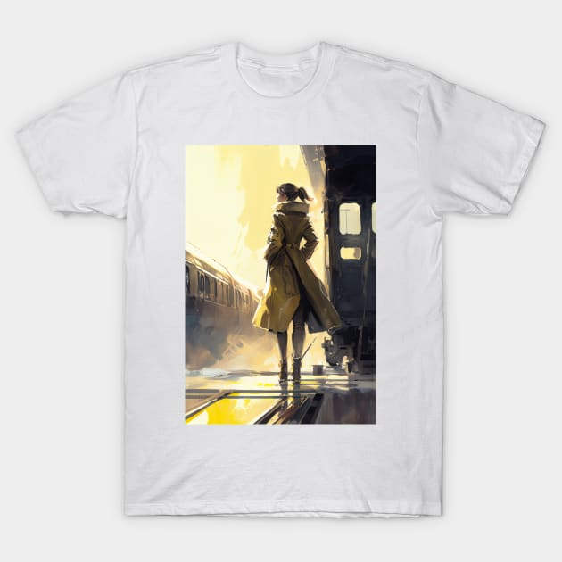 The Sleuth in Trench T-Shirt by Legendary T-Shirts